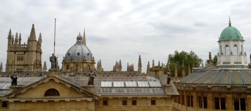 Oxford, looking out from the Weston Library.