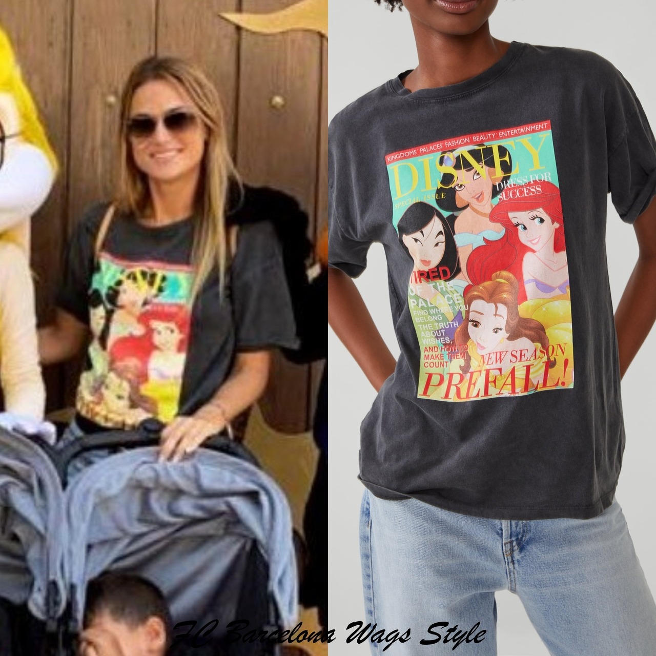 FC Barcelona WAGS Style — Elena wore an H&M Friends sweater (€19.99) with  a