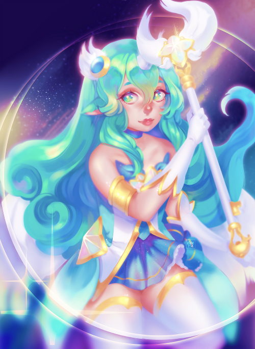 ✰ Star Guardian Soraka ✰ My first drawing after the longest break from art I&rsquo;ve ever 