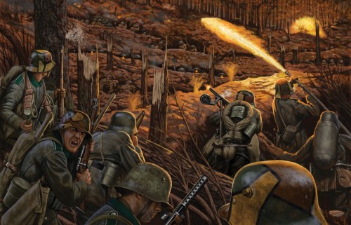 1918 10 07  Argonne, Sturmtruppen - John ShumateThe final German attack on the lost battalion just a