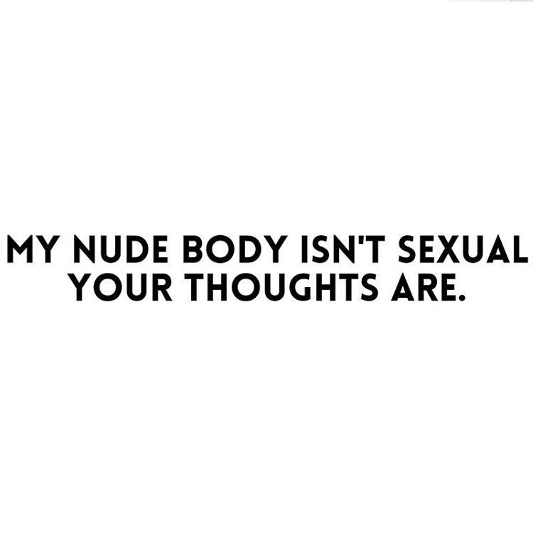 Keep your thoughts clean - your naked bodies won&rsquo;t bother you https://t.co/MbYKEQcm0G