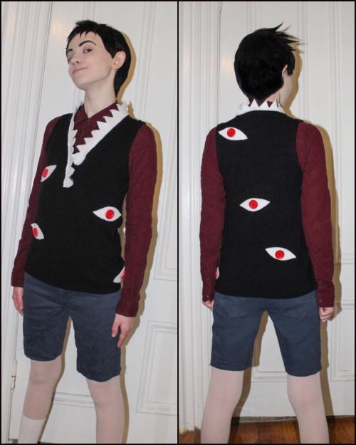 Christmas!Selim Bradley cosplay ft an #uglysweater vest based on his true form as #pride —Photos by 