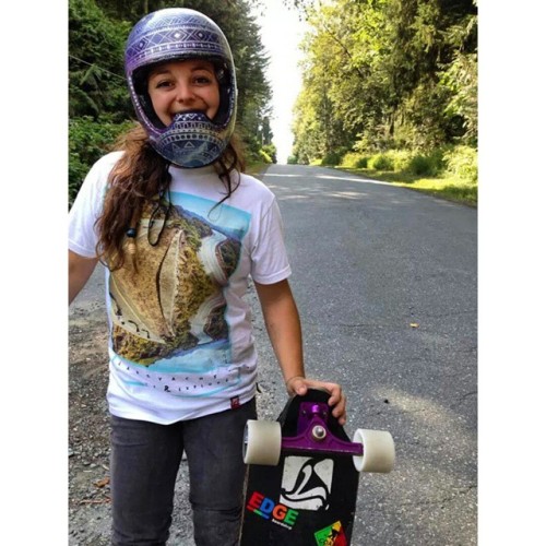 skatebagels: Zooomed down this super fast road out on Chilliwack! Loving my new helmet! #midslid #C