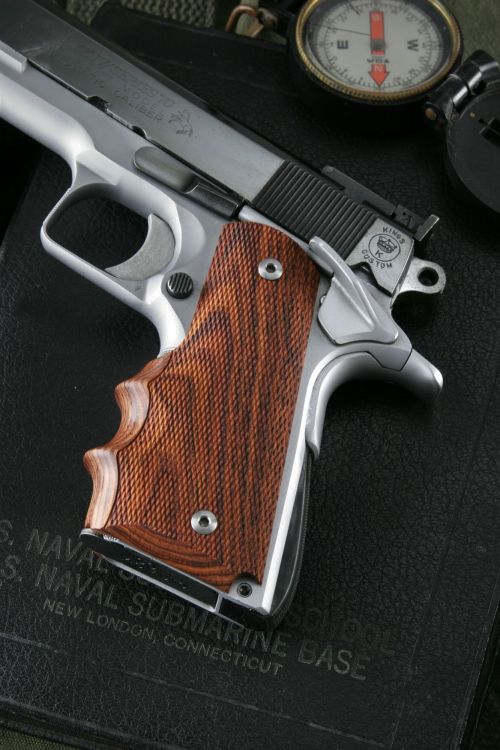 Colt Mark IV Series 70 w/ Hogue  Coco Bolo Hardwood Grip