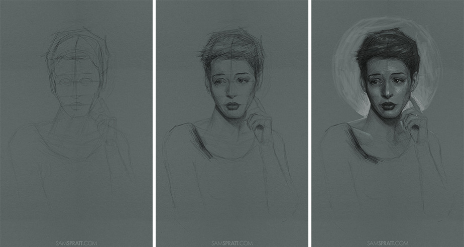 samspratt:  “Anne Hathaway” - Illustration by Sam Spratt She is not an easy gal
