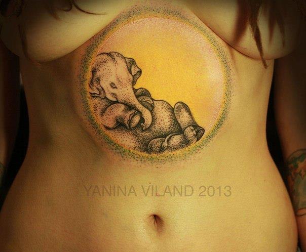 jecoart:  Yanina Viland   &ldquo;&hellip; . trunk to deposit the larval