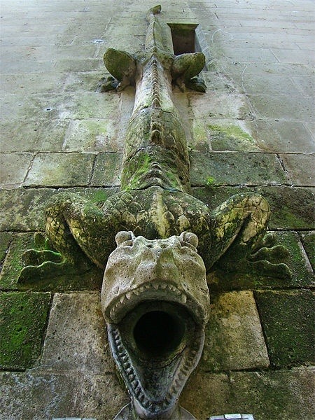 blackpaint20:  Storm drain at Château de Pierrefonds, Paris France 