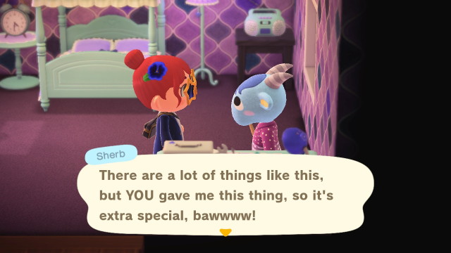 animal crossing sherb ocd