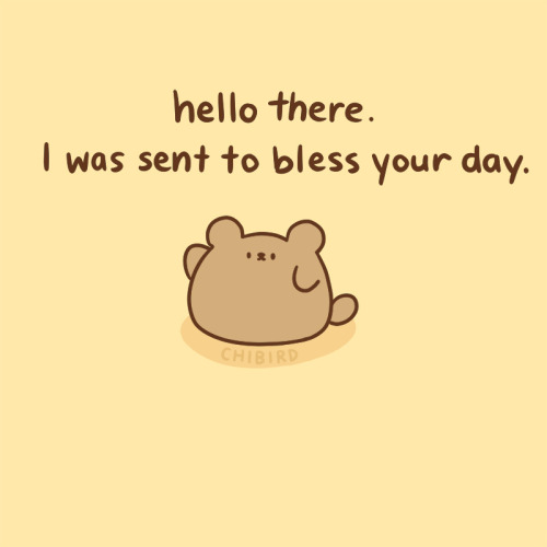 chibird:  Blessing bear carries around good