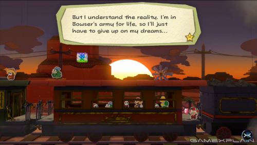 jdlaclede:  whygena:  methados:  aristocrat-wolf:  greenhairedheroine-youttaharime:  Don’t you ever wish that you could escape from the hardships of your everyday life?  - Shy Guy (Paper Mario: Color Splash, 2016)  Holy FUCK    THAT IS NOT OKAY   