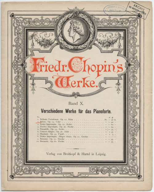 Frédéric Chopin, piano sheet music, 19th century. University of Chicago Library.Here you’ll find bea