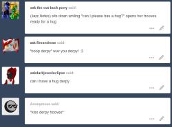 askderpyscientist:Derpy: I like da hugs.Everybody