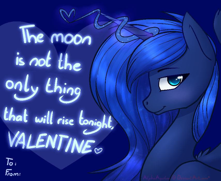 mlpfim-fanart:Happy Valentine’s Day! by AlphaAquilae X: Dohoho~