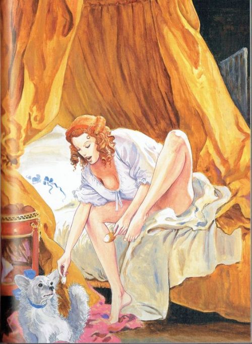 Milo Manara. “Il pittore e la modella” is a book depicting the marvelous voyage of art. Manara is pa