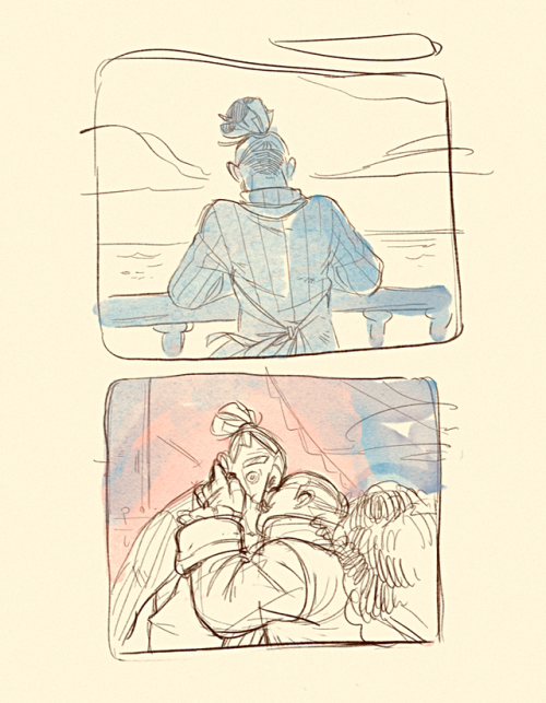 Some of last year’s salty and pirate sketches.The second comic is very cheesy, but it was good to dr