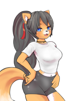 damnlassotool:  OC I made ages ago for some trainingkinda took her from a random CM3D2 character