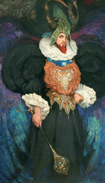 Portrait of Bronisław Brykner in a fancy dress by Kazimierz Stabrowski,1908