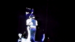 reviewer68:  heownsmusic: Michael Jackson  in a cute dance with a fan You Are Not Alone   1996  OMG they sped it up cuz You Are Not Alone isn’t that fast! LOL ugh slow it down to normal speed so we can watch!  But lucky girl!! 