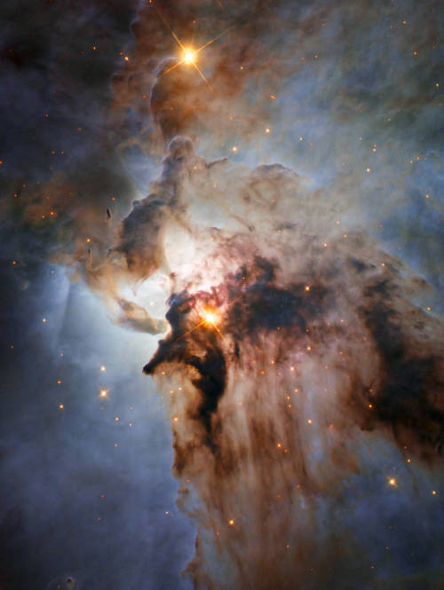 This new NASA/ESA Hubble Space Telescope image shows the center of the Lagoon Nebula, an object with