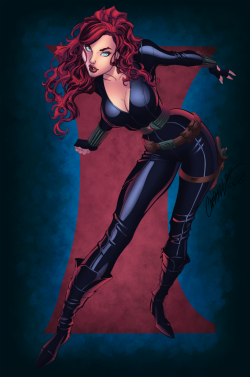 spyrale:Black Widow by J Scott Campbell,