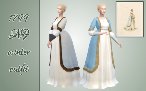 vintagesimstress: 1799 AF winter outfitVintage Winterwear Collection pt. 18Hello everyone!You might 