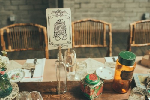 caughtthebouquet:   Star Wars Table Numbers Photography: Chantal Andrea Photography