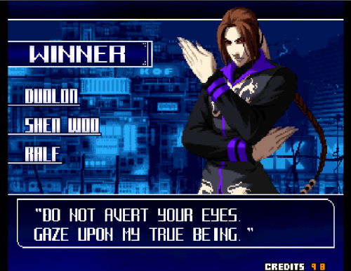 Bison2Winquote — - Iori Yagami, King of Fighters 2003