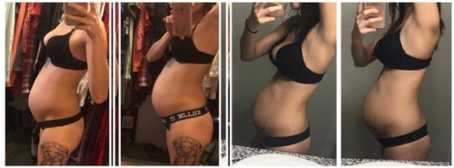 itsssmayhem: I haven’t posted in awhile. But I’m now 17 weeks and 6 days. Here’s a belly progression