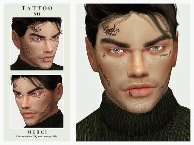 The Sims Resource  HXC Facial Tattoos