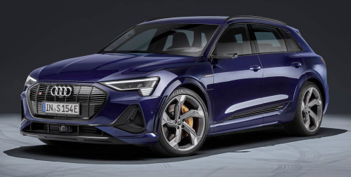 carsthatnevermadeitetc:  Audi e-tron S &amp; Audi e-tron S Sportback, 2021. New versions of Audi’s electric crossover and crossover coupé billed as the first series production cars to use three electric motors, two fitted to the rear axle and one