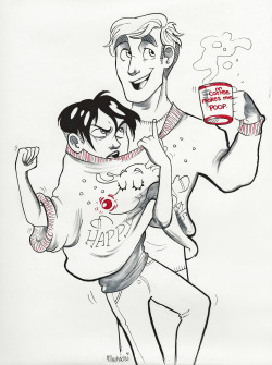 muchacha11:  Happy Holidays from Levi and Erwin! 