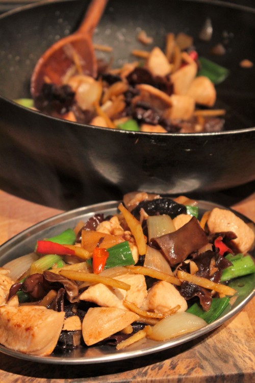 Gai Pad King (Stir Fried Chicken with Ginger)CLICK FOR THE RECIPE Mounds of spicy ginger in this lig