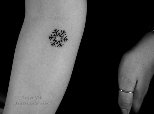 Snowflake Temporary Tattoo Set of 3  Small Tattoos
