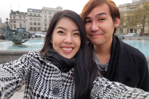 Glad to see you ^.^ #london #england #uk #fromdubai #fromthailand #trafalgarsquare