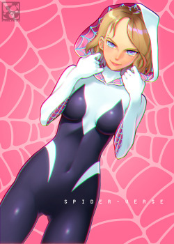 animepopheart:  ★ はんじゅくいぬ ☆ ⊳  スパイダーグウェン   ✔ republished w/permission ⊳ visit my insta / twitter / blog