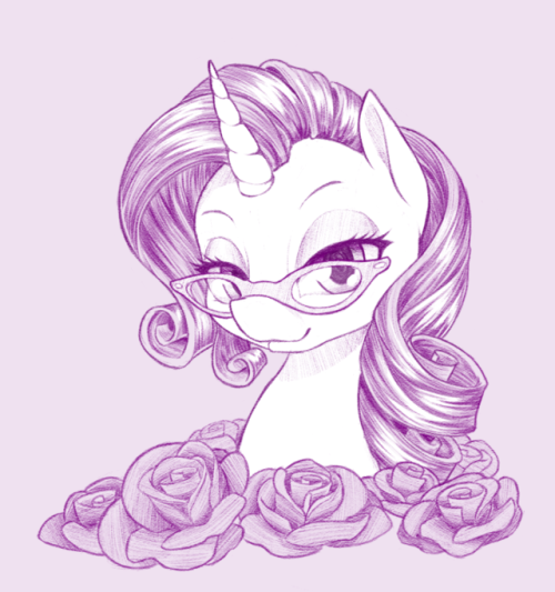 dstears: I wanted to draw a Rarity. Then I did. The End. x3
