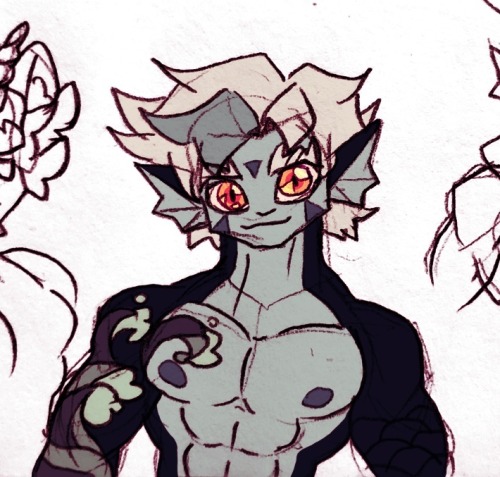 Some More Drawings Of Kai From March, Playing Around With His Design
