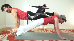 sexypantsmark:  Yoga with tiny mark