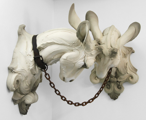 exhibition-ism: Some new work from sculptor Beth Cavener. See more here. 