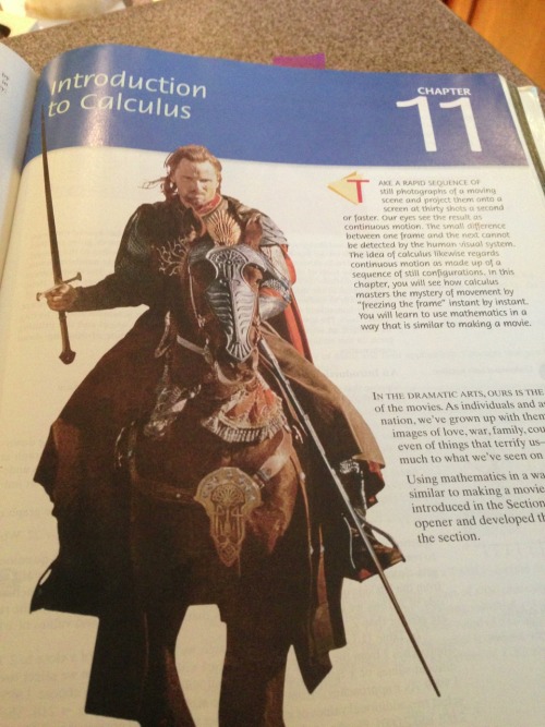 redleader-x-standingby: I have no idea what aragorn has to do with calculus but I love it.