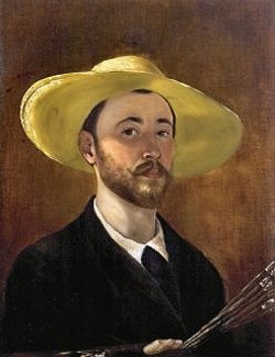 ‘Self Portrait with brushes’ by Costa Rican national painter, Enrique Enchandi (1866-1959).