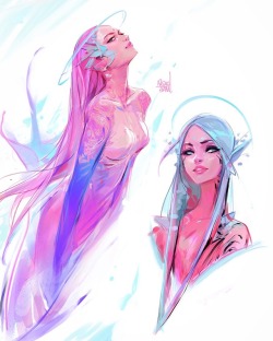 Rossdraws:some Astro Mermaids For Mermay! Mermaids Are One Of My Favorite Creatures