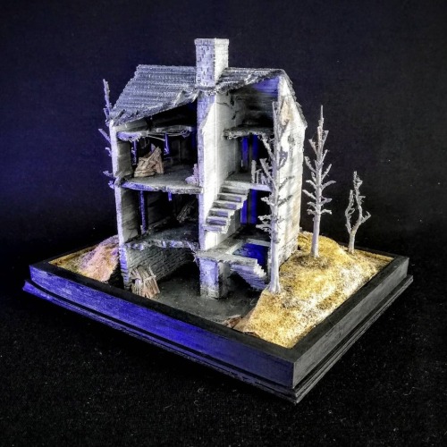draculasdaughter:The Blair Witch Project Miniature Model inspired by the real Griggs House Maryland 
