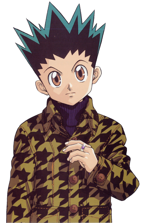 kil9:transparent gon and killua modelling for the 1994 jc penny catalog probably