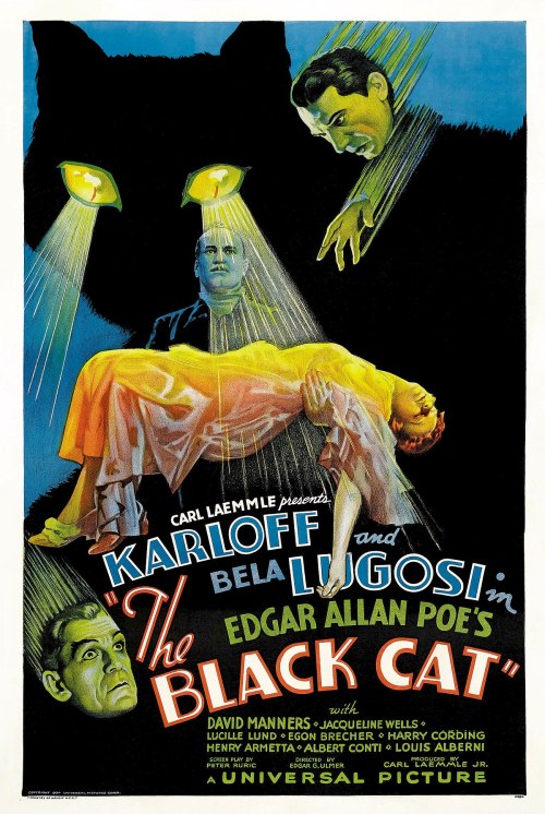 Atmospheric horror classic, very loosely based on Edgar Allan Poe’s tale, The Black Cat &ndash