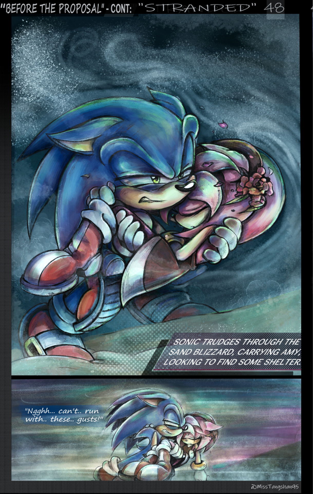 Stop by Ni-qu on DeviantArt  Sonic, Amy the hedgehog, Sonic art