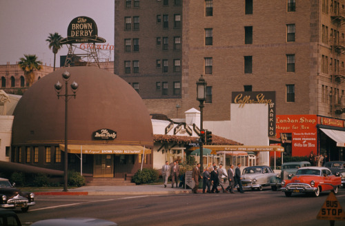 The world famous Brown Derby Restaurant on Wilshire Boulevard in Los Angeles.Photograph by J. Baylor