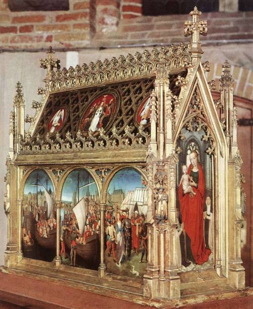 artist-memling: The Reliquary of St. Ursula, 1489, Hans MemlingMedium: woodhttps://www.wikiart.org/e