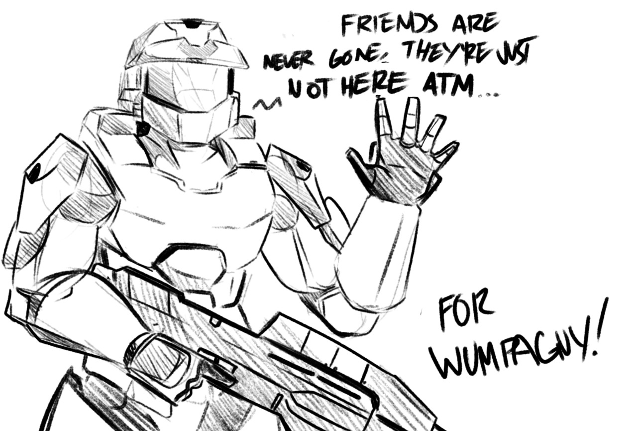 this is a quick sketch i did for a someone who came to my stream. he really likes