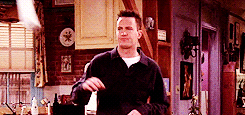 -emmaaa:        Chandler: How did I get this reputation as a dropper? Okay? I’m anything but a dropper.        